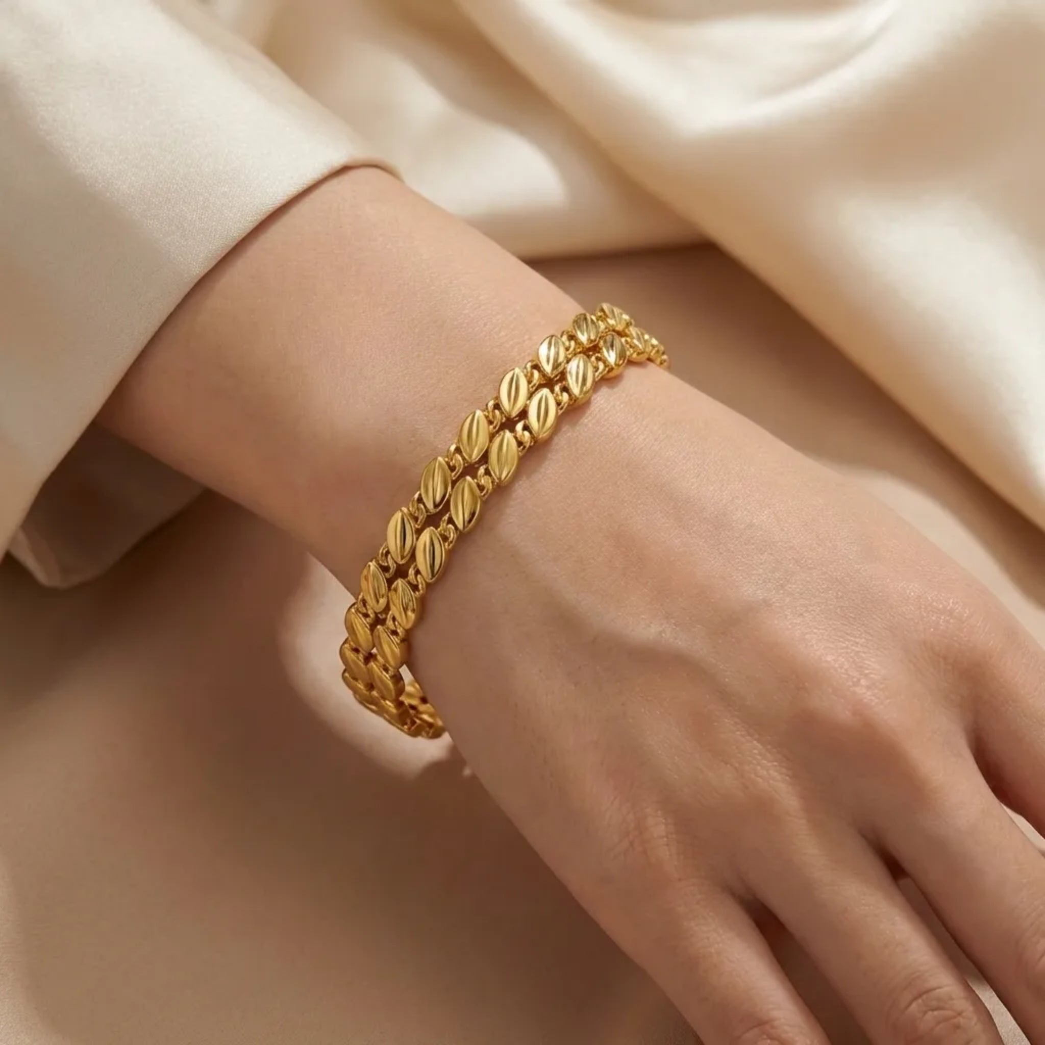 Golden Leaf Bracelet
