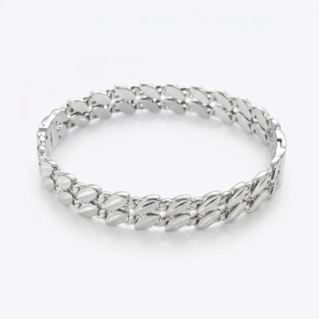 Silver Leaf Bracelet